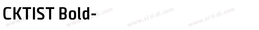 CKTIST Bold字体转换
